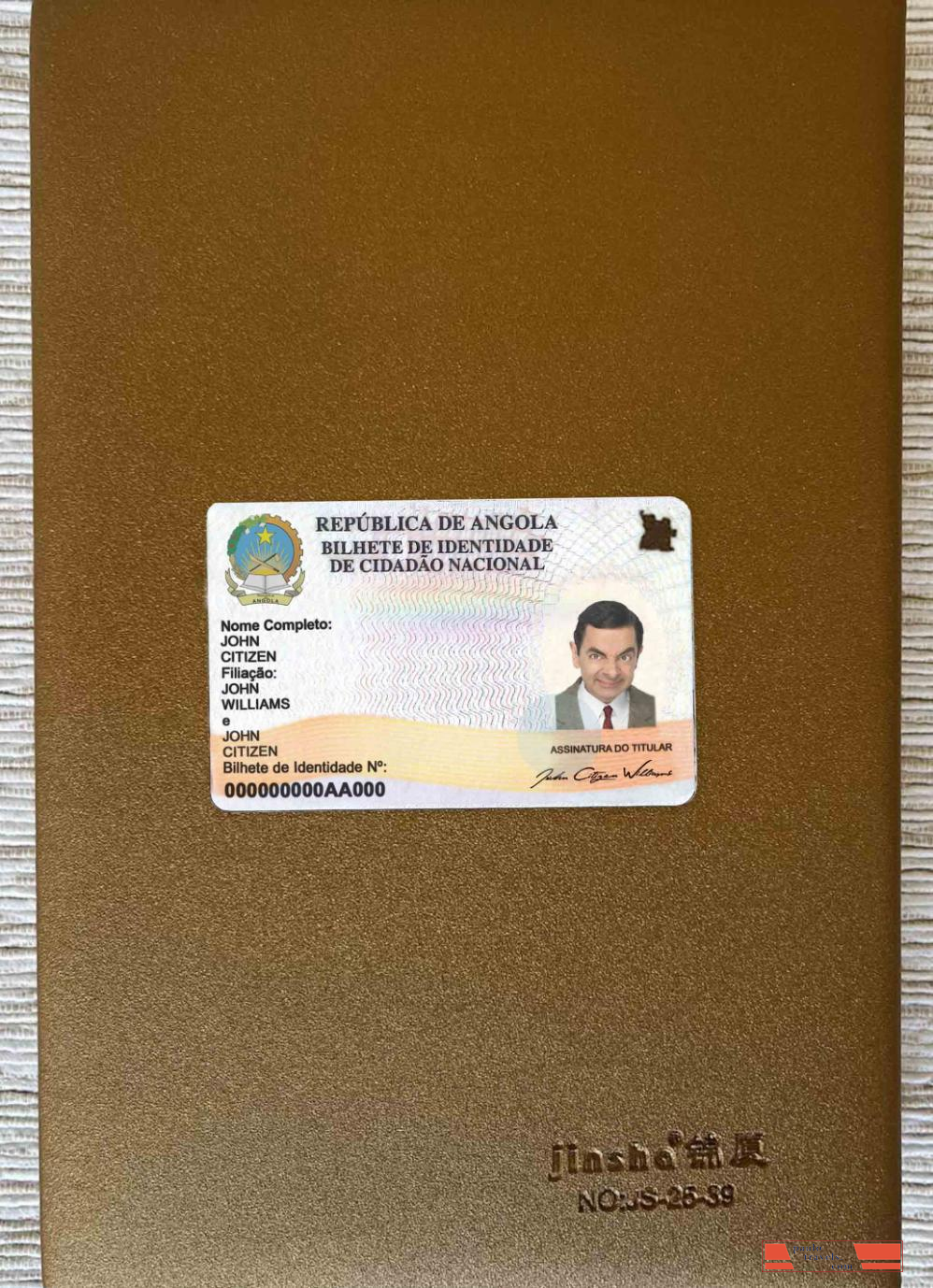 Angola ID photolook FRONT PSD template